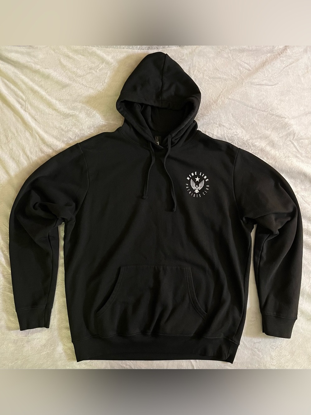 Nine Line Patriots Club Exclusive Black Pullover Hoodie Mens 2XL Fleece Pockets